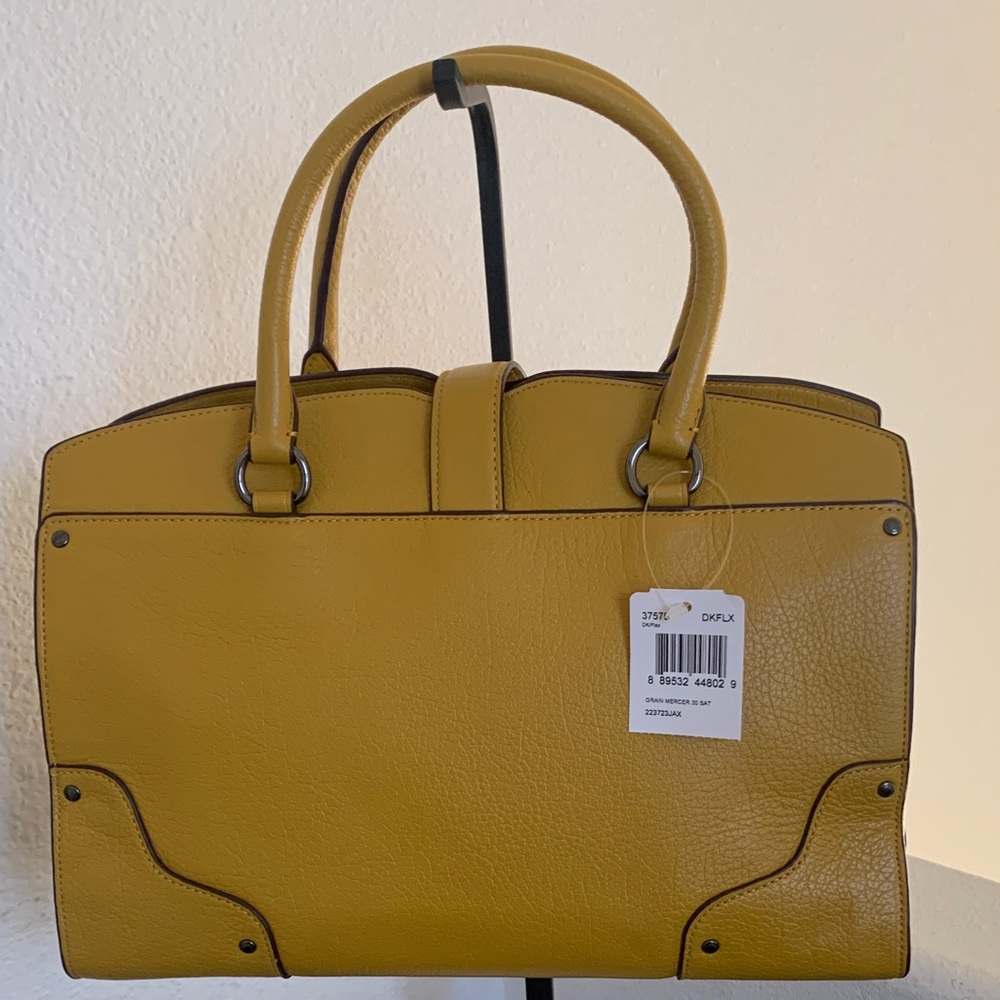 NWT Coach Leather Mercer 30 Mustard Leather Satchel. - Picture 6 of 12